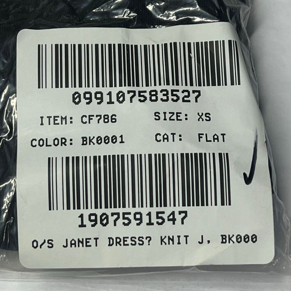 J. Crew One-shoulder dress in jersey crepe Black Size XS NWT - Picture 9 of 9